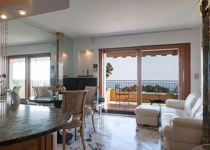 Sunny Panoramic Balcony Eze