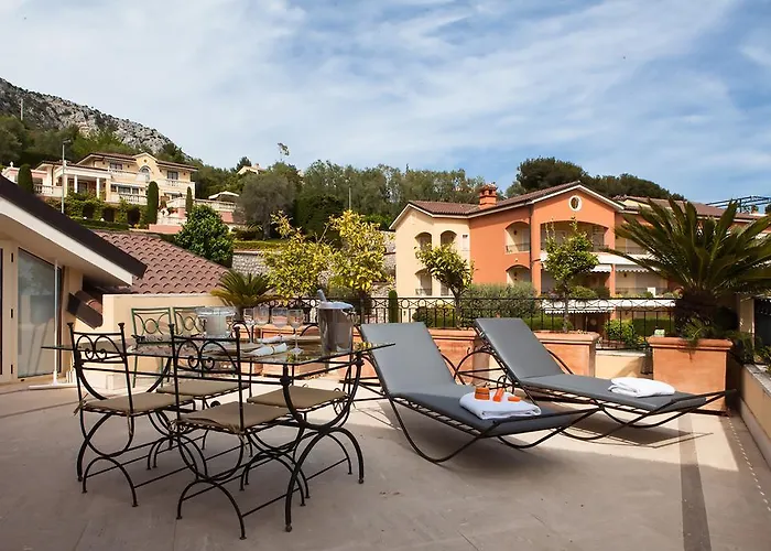Sunny Panoramic Balcony Eze